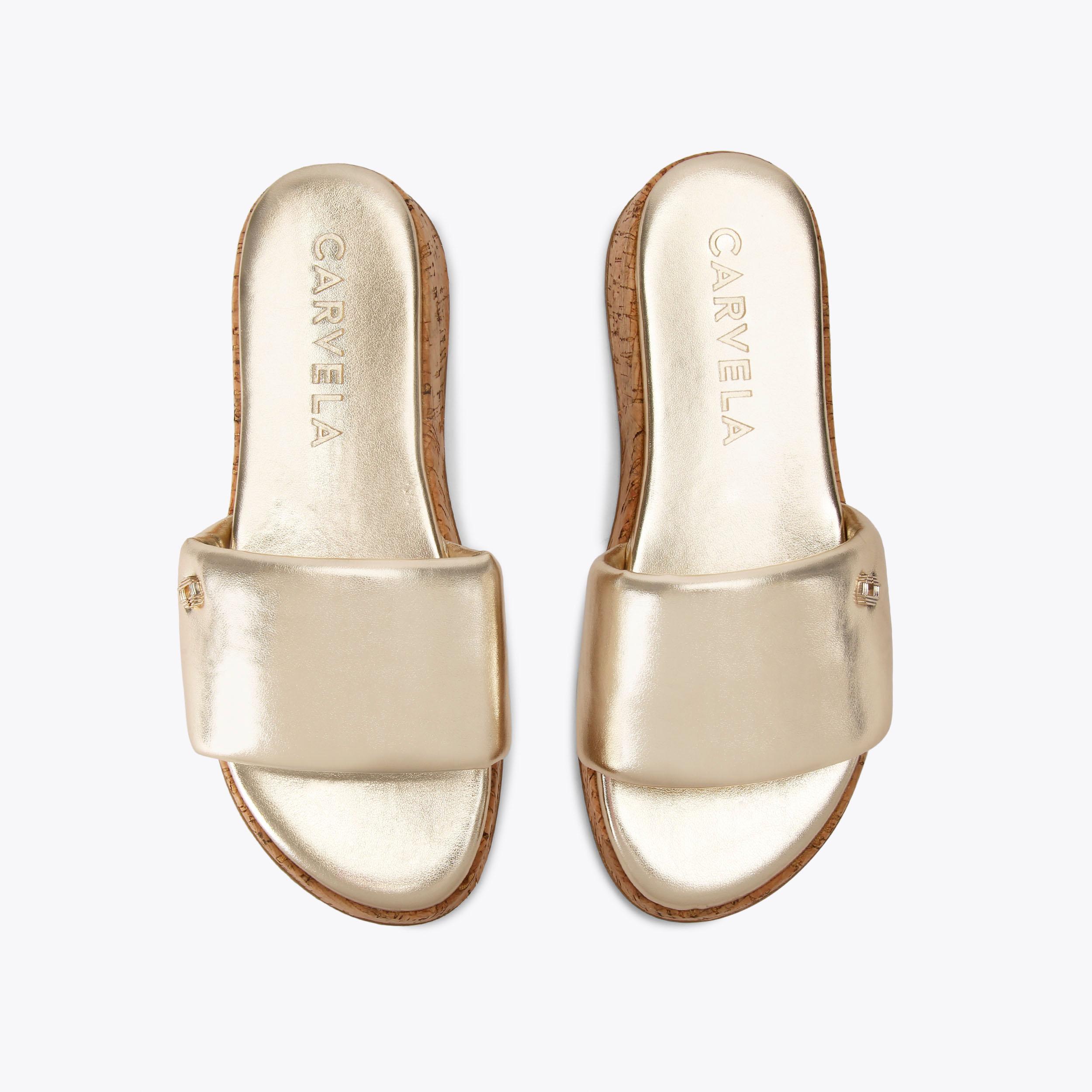 CLOUD MULE Cloud gold mule by CARVELA